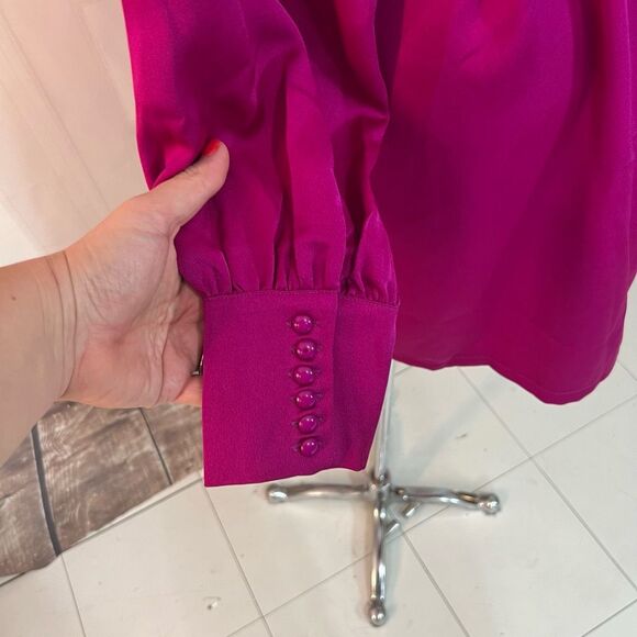 Fashion Nova Fuchsia Long Sleeve Dress - Picture 10 of 13